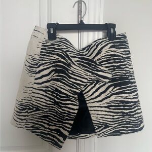 The Attico Black Satin Skirt